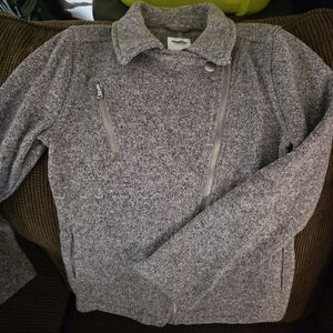 Old Navy Girls Zip Up Gray Jacket